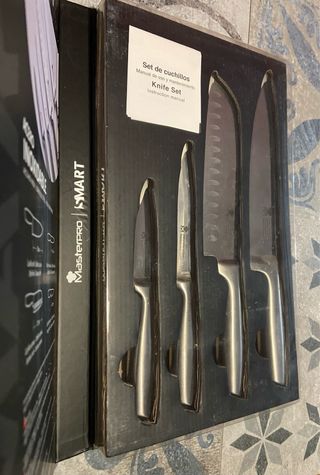 Set 4 Coltelli MasterPRO Acciaio Inox