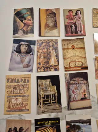 27 Postales Antiguas Egipto Arte Egipcio
