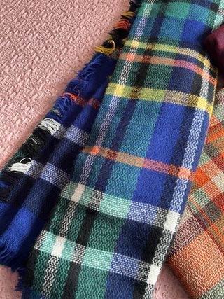 Lote 3 sciarpe quadrate multicolor