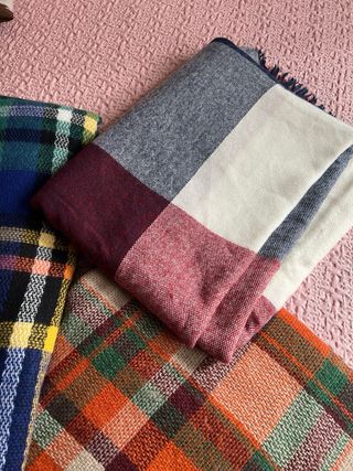 Lote 3 sciarpe quadrate multicolor