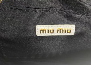 Borsa Miu Miu Arcadie Matelassé Bianca