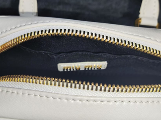 Borsa Miu Miu Arcadie Matelassé Bianca