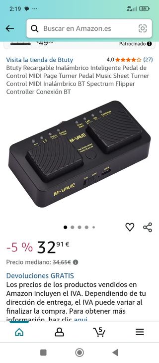 Pedal CUBE TURNER PRO