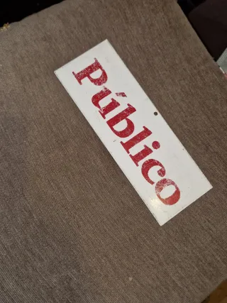 Rotulo metalico  #Público Vintage