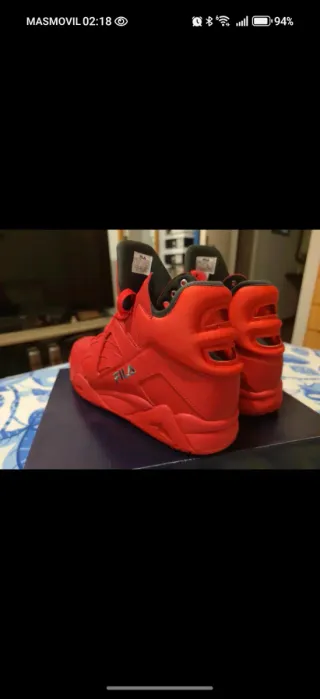 Fila Cage Mid Rojas Talla 45.5 Nuevas