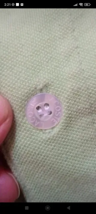 Polo Lacoste Verde Hombre