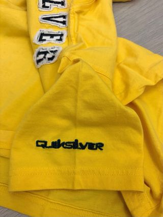 Camiseta Quiksilver Talla 10 Amarilla