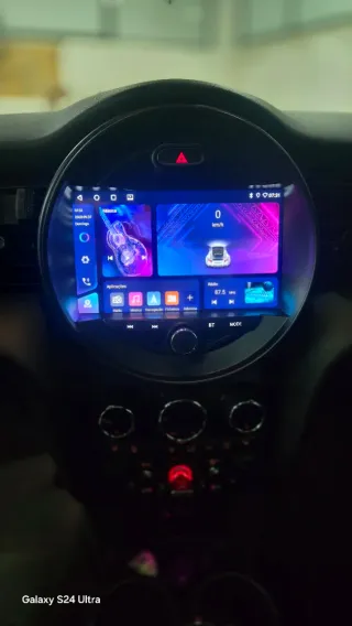 Rádio 4/64GB Mini F55 F56 F60 Android 14 (Novo)