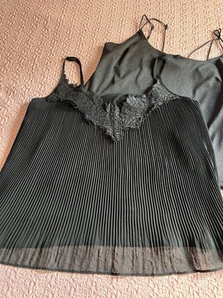 Pack 2 Camisetas Tirantes Zara y Naf Naf Talla L