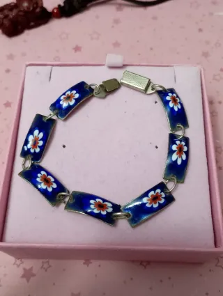 Bracciale anni '60 Made in Italy floreale