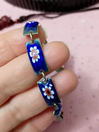 Bracciale anni '60 Made in Italy floreale