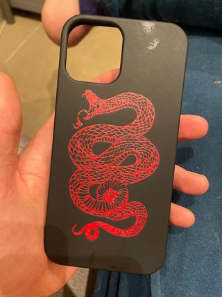 Funda iPhone 12 Serpiente Roja