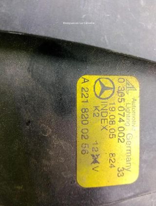 Mercedes benz 20245795 faro a2218200256 clase s