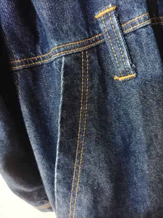 Gabardina vaquera Zara azul