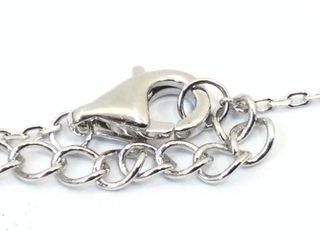 collar plata 925mm con piedra con circonita 19 5cm