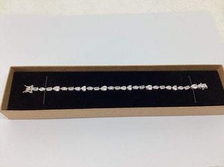 pulsera plata 925mm con piedra con circonita