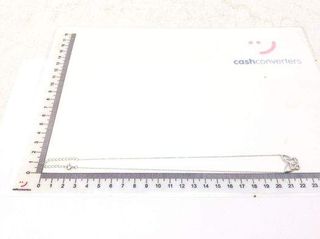 cadena plata 925mm con piedra con circonita 19 2.5cm