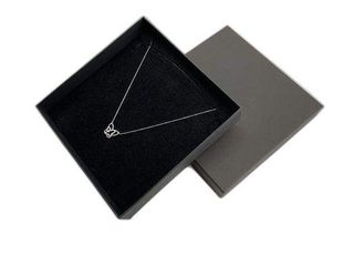 cadena plata 925mm con piedra con circonita 19 2.5cm
