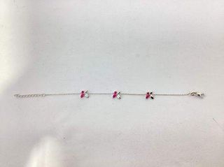 pulsera plata 925mm con piedra con circonita