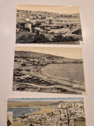 3 Postales Antiguas Tánger Marruecos 1953 Vintage