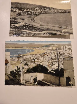 3 Postales Antiguas Tánger Marruecos 1953 Vintage