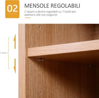 Zapatero Slim de Pared, Mueble Multiusos con 2 Puertas y Estantes Regulables para Dormitorio y Entrada, en Madera, 80X32X91Cm