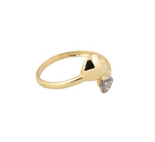 anillo oro 18k con piedra con circonita
