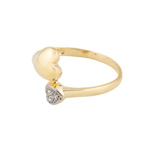 anillo oro 18k con piedra con circonita