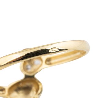 anillo oro 18k con piedra con circonita