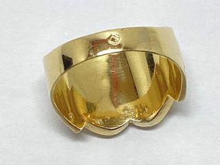 anillo oro 18k con piedra con circonita