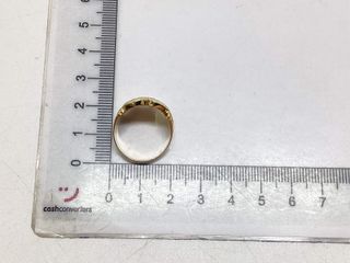 anillo oro 18k con piedra con circonita