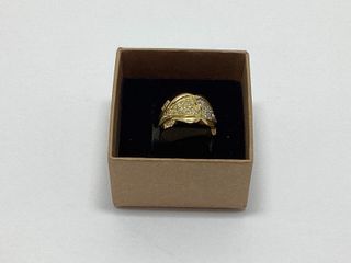 anillo oro 18k con piedra con circonita