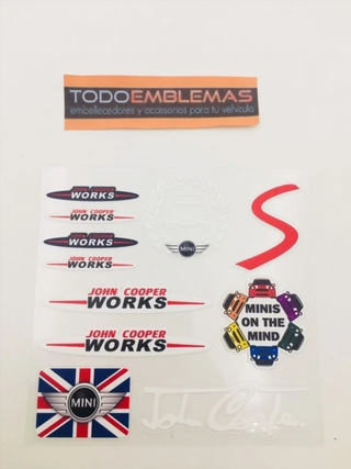 VINILO PEGATINA MINI JOHN COOPER WORKS JCW