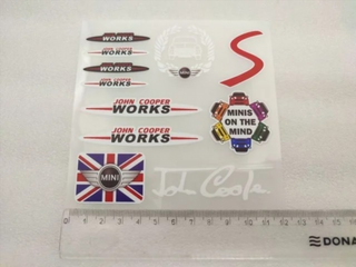 VINILO PEGATINA MINI JOHN COOPER WORKS JCW