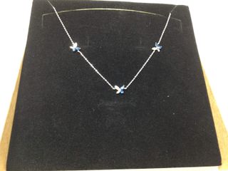 collar plata 925mm con piedra con circonita 21.5cm