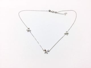 collar plata 925mm con piedra con circonita 21cm