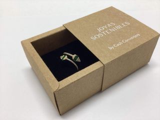 anillo oro 18k con piedra con circonita