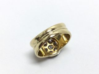 anillo oro 18k con piedra con circonita