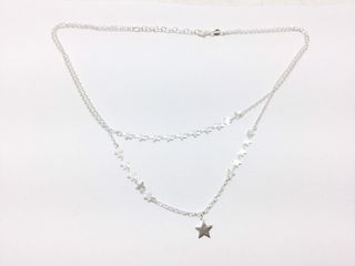 collar plata 925mm 22cm