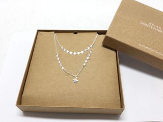 collar plata 925mm 22cm