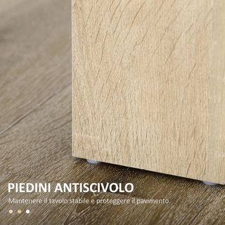 Mesa de Comedor para 4-6 Personas, Mesa de Cocina Moderna con Superficie con Vetas de Madera, Mesa Rectangular para Sala de Estar y Comedor en Madera, 120X69X75 Cm, Color Negro y Madera