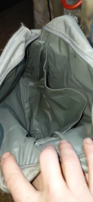 Mochila Calvin Klein Gris y Blanca