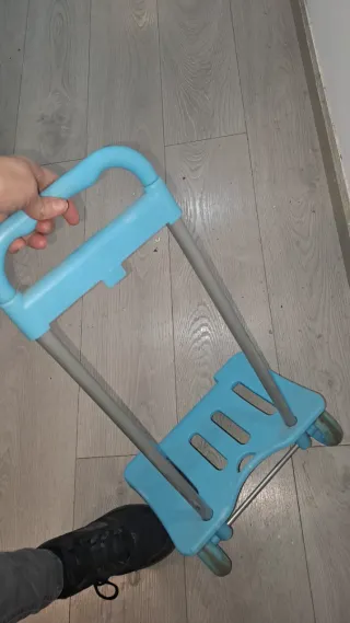 Carro porta mochilas azul