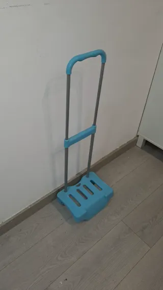 Carro porta mochilas azul