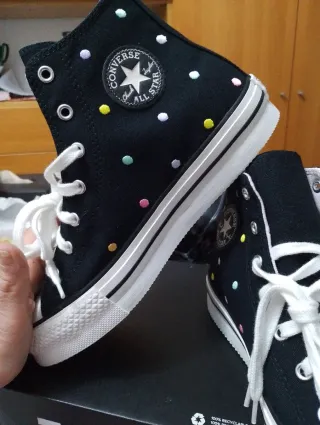 Converse All Star pois ricamati mis 38.5