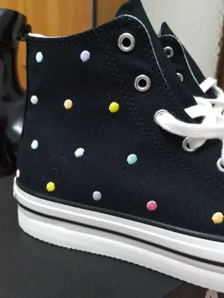 Converse All Star pois ricamati mis 38.5