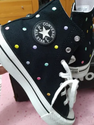Converse All Star pois ricamati mis 38.5