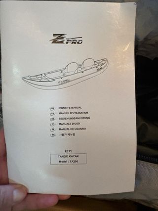 Kayak Hinchable Doble Z-Pro Tango TA200