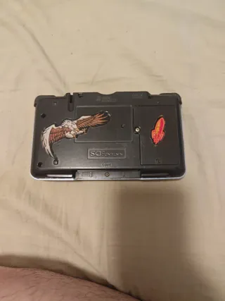 Nintendo DS Plata con pegatinas