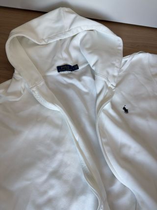 Ralph Lauren Zip-up, White, Large